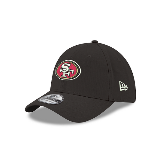 San Francisco 49ers New Era Black Team Classic 39Thirty Flex Fit Hat