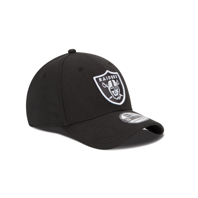 Las Vegas Raiders New Era Black Team Classic 39Thirty Flex Fit Hat