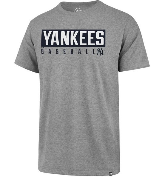 New York Yankees '47 Brand Gray Dub Super Rival Short Sleeve T-Shirt