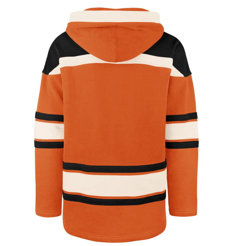 Philadelphia Flyers '47 Brand Orange Superior Lacer Pullover Hoodie