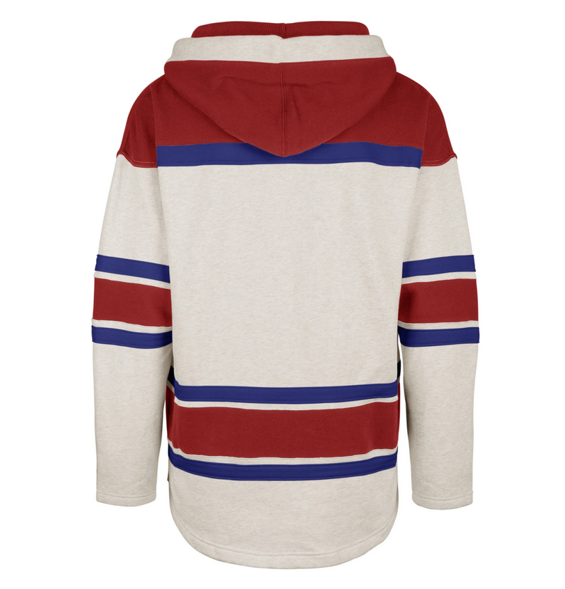 Montreal Canadiens '47 Brand Gray Superior Lacer Pullover Hoodie