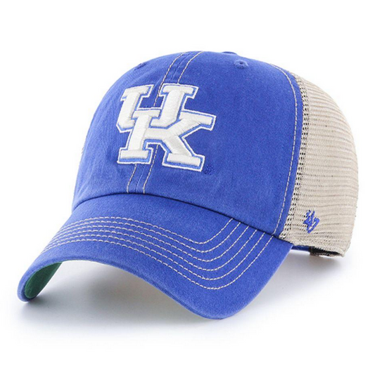Kentucky Wildcats '47 Brand Blue Trawler Clean Up Adjustable Trucker Dad Hat