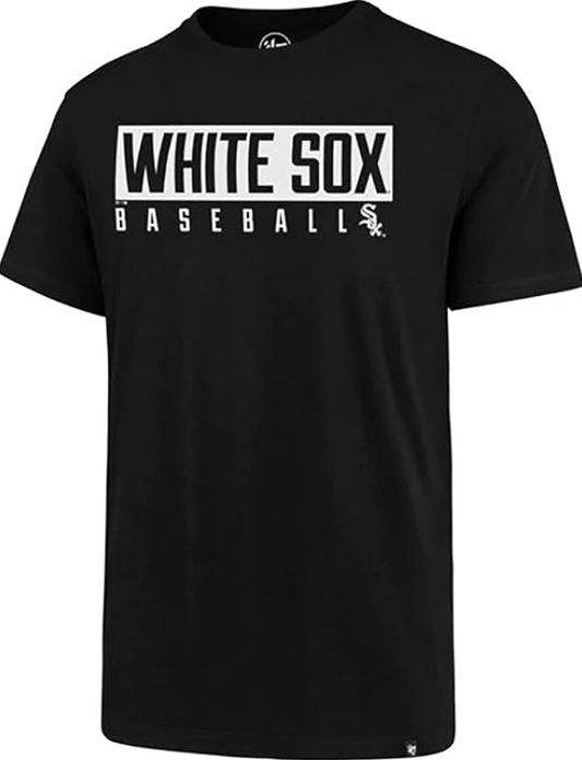 Chicago White Sox '47 Brand Black Dub Super Rival Short Sleeve T-Shirt