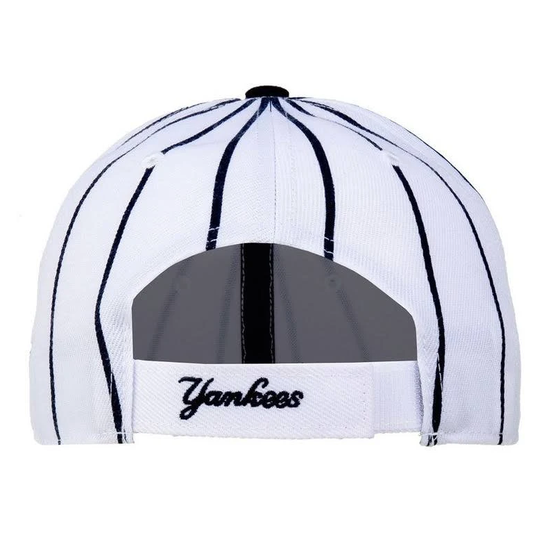 New York Yankees '47 Brand Birdcage Adjustable White Pinstripes MVP Hat
