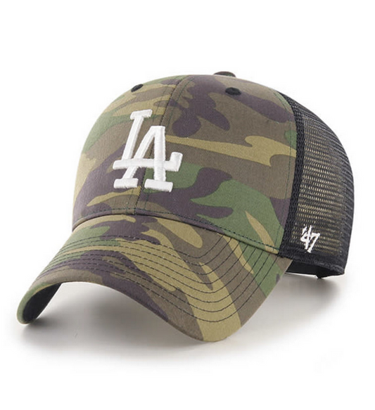 Los Angeles Dodgers '47 Brand Camo Branson MVP Adjustable Trucker Hat