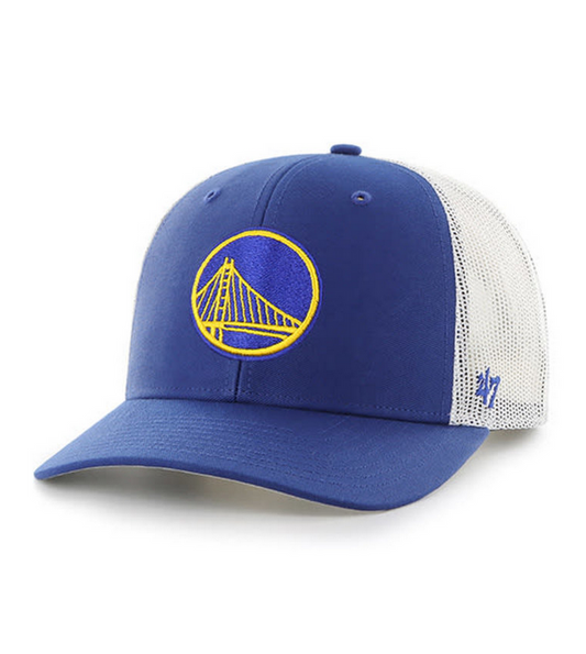 Golden State Warriors '47 Brand Blue Trucker Snapback Adjustable Hat