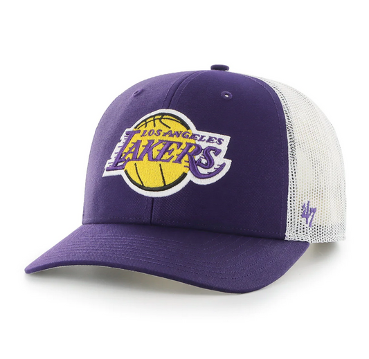 Los Angeles Lakers '47 Brand Purple Trucker Snapback Adjustable Hat