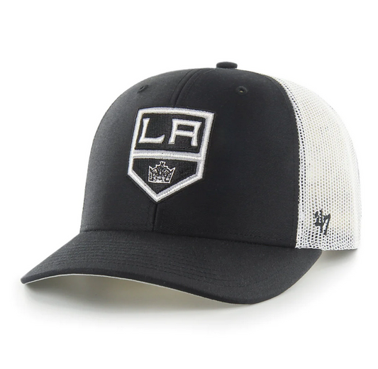 Los Angeles Kings '47 Brand Black Trucker Adjustable Hat
