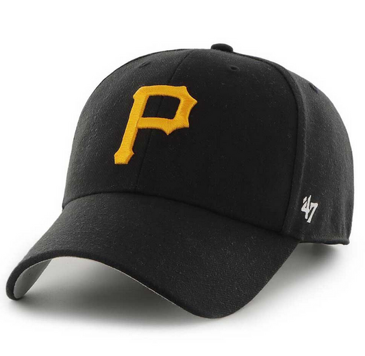 Pittsburgh Pirates '47 Brand Black MVP Adjustable Hat