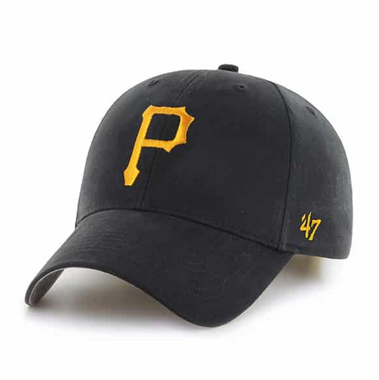 Youth Pittsburgh Pirates '47 Brand Black MVP Adjustable Hat