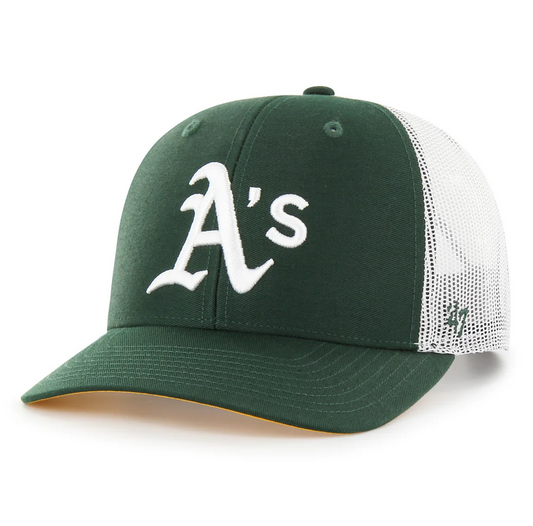 Oakland Athletics '47 Brand Green Trucker Adjustable Hat