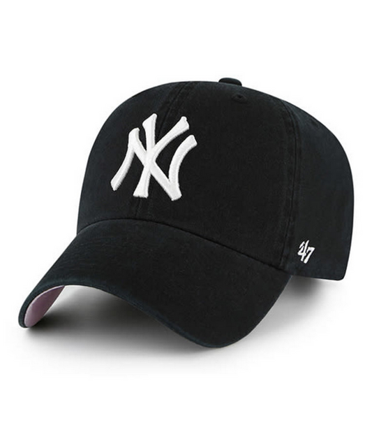 New York Yankees '47 Brand Black Ballpark Clean Up Adjustable Dad Hat