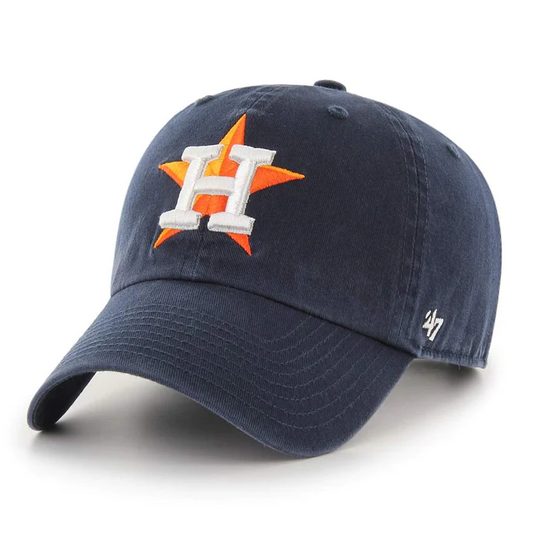 Houston Astros '47 Brand Navy Blue Clean Up Adjustable Dad Hat