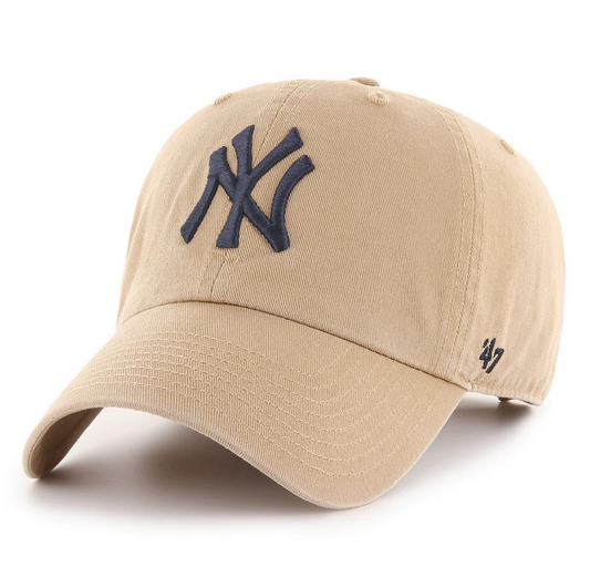 New York Yankees '47 Brand Khaki Clean Up Adjustable Dad Hat