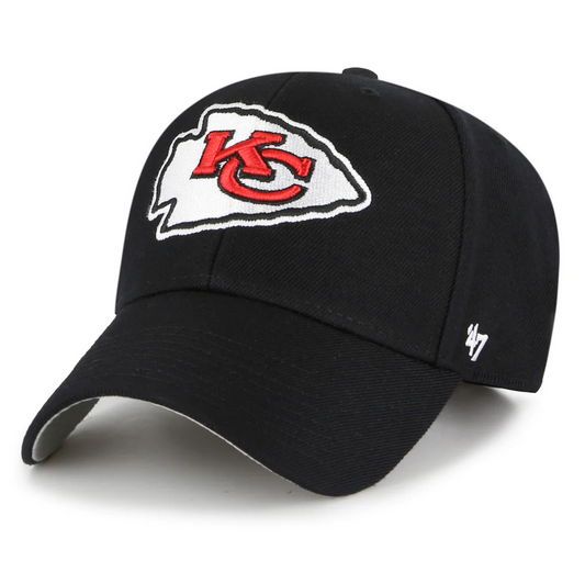 Kansas City Chiefs '47 Brand Black Adjustable MVP Hat