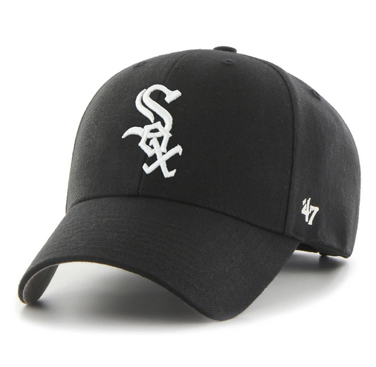 Chicago White Sox '47 Brand Black MVP Adjustable Hat