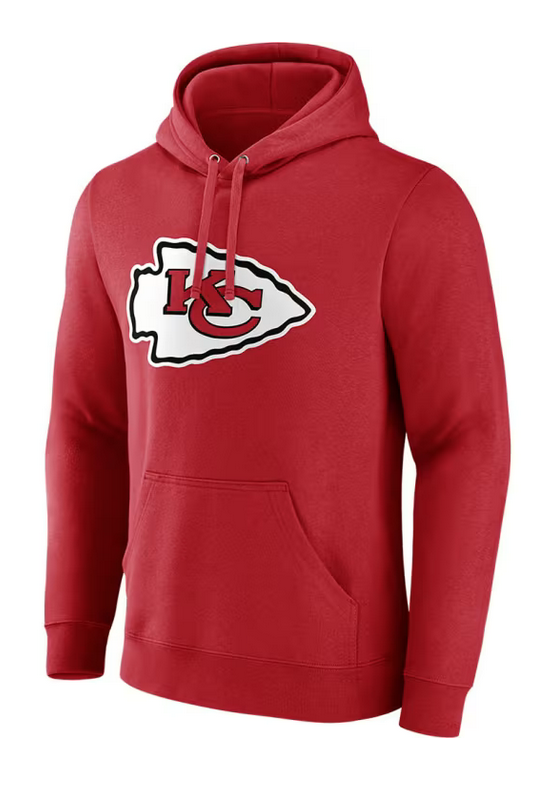 Kansas City Chiefs Travis Kelce Fanatics Red Icon Pullover Hooded Sweatshirt