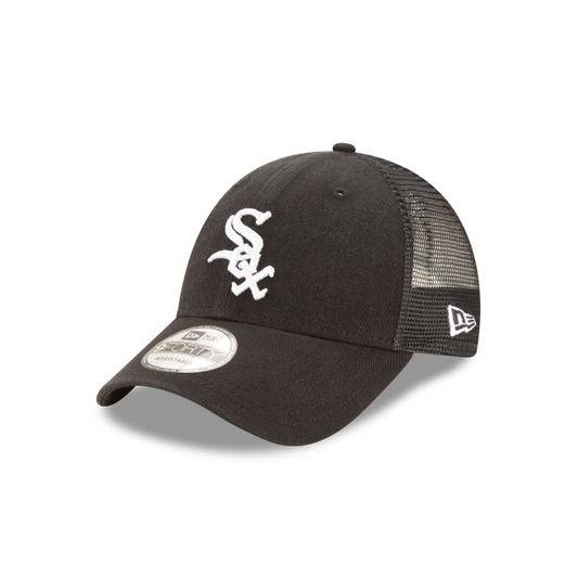 Chicago White Sox New Era Black 9Forty Adjustable Trucker 940 Hat