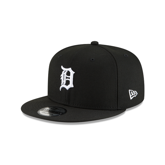 Detroit Tigers New Era Black 9Fifty MLB Snapback Adjustable Hat