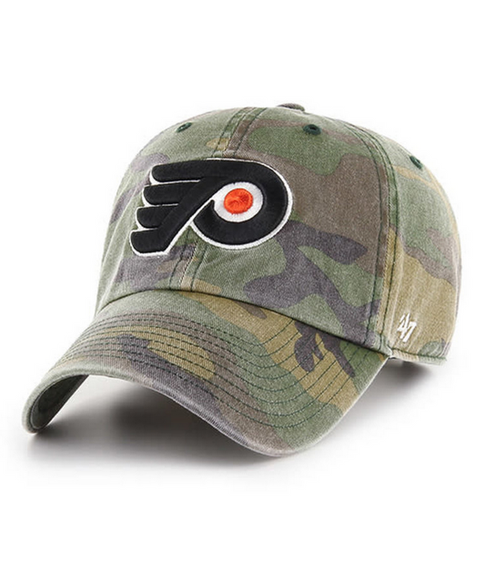 Philadelphia Flyers '47 Brand Camo Clean Up Adjustable Dad Hat