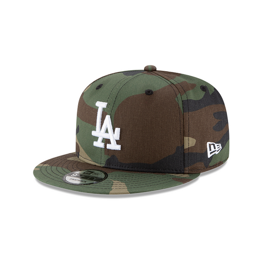 Los Angeles Dodgers New Era Camo 9Fifty MLB Basic Snapback Adjustable Hat