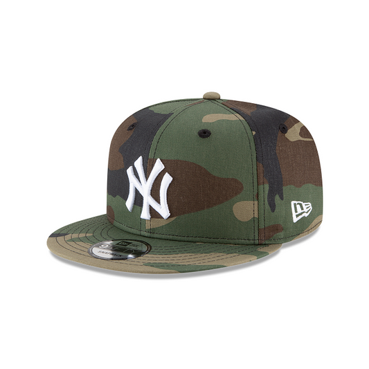 New York Yankees New Era Camo 9Fifty MLB Basic Snapback Adjustable Hat