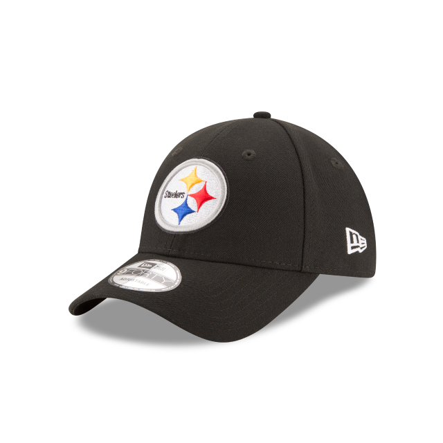 Pittsburgh Steelers New Era Black The League 9Forty 940 Adjustable Dad Hat