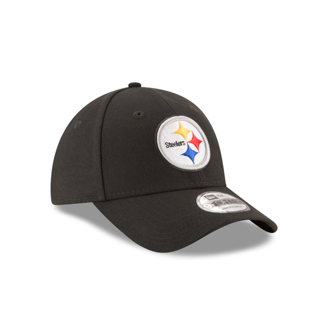 Pittsburgh Steelers New Era Black The League 9Forty 940 Adjustable Dad Hat
