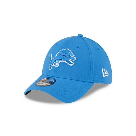 Detroit Lions New Era Blue Team Classic 39Thirty Flex Fit Hat