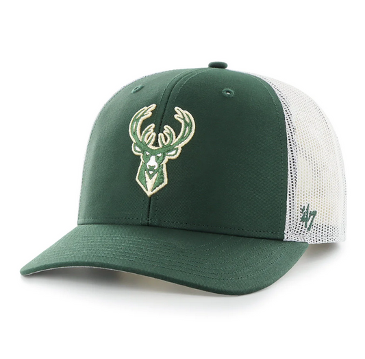 Milwaukee Bucks '47 Brand Green Adjustable Trucker Hat