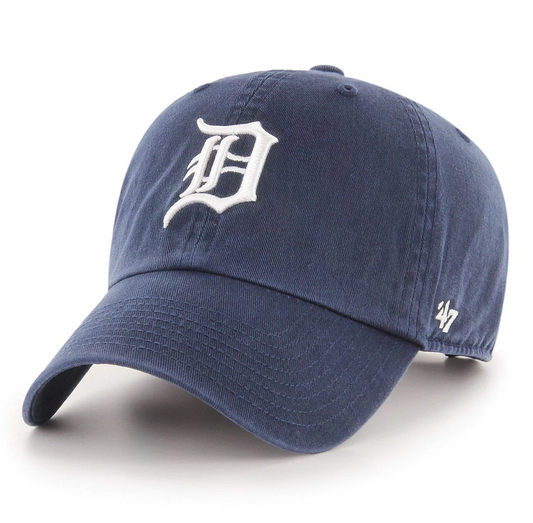 Detroit Tigers '47 Brand Navy Blue Clean Up Adjustable Dad Hat