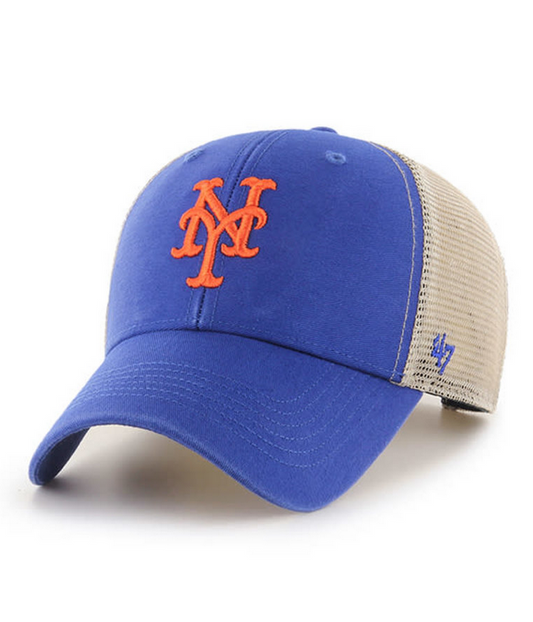 New York Mets '47 Brand Blue MVP Flagship Adjustable Trucker Hat