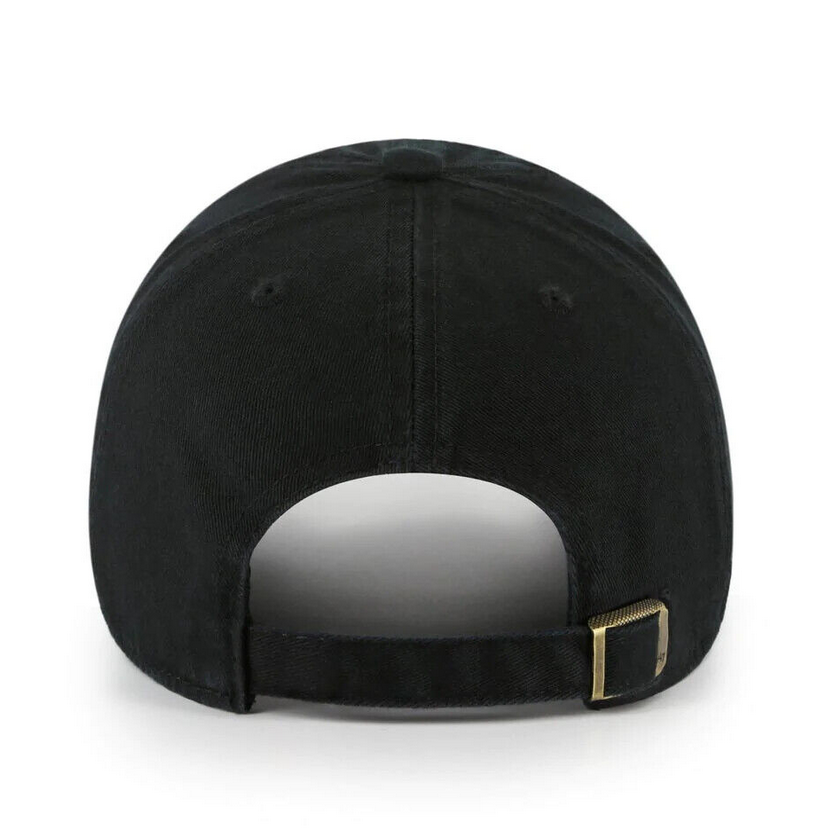 New York Yankees '47 Brand Black On Black Ballpark Clean Up Dad Hat