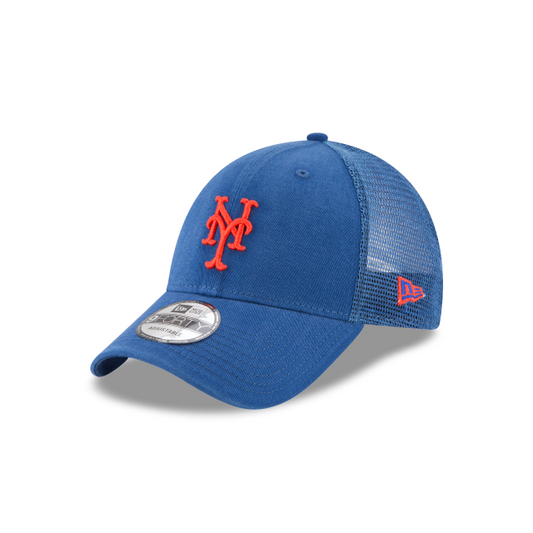 New York Mets New Era Blue 9Forty Adjustable Trucker Hat