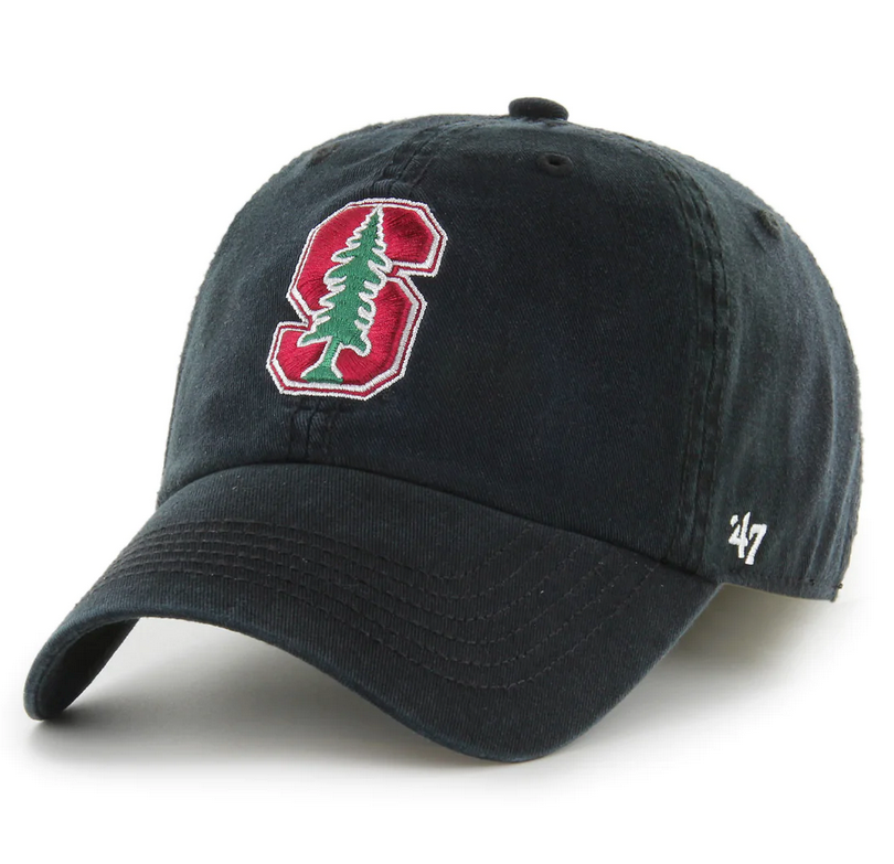 Stanford Cardinal '47 Brand Black Fitted Franchise Hat