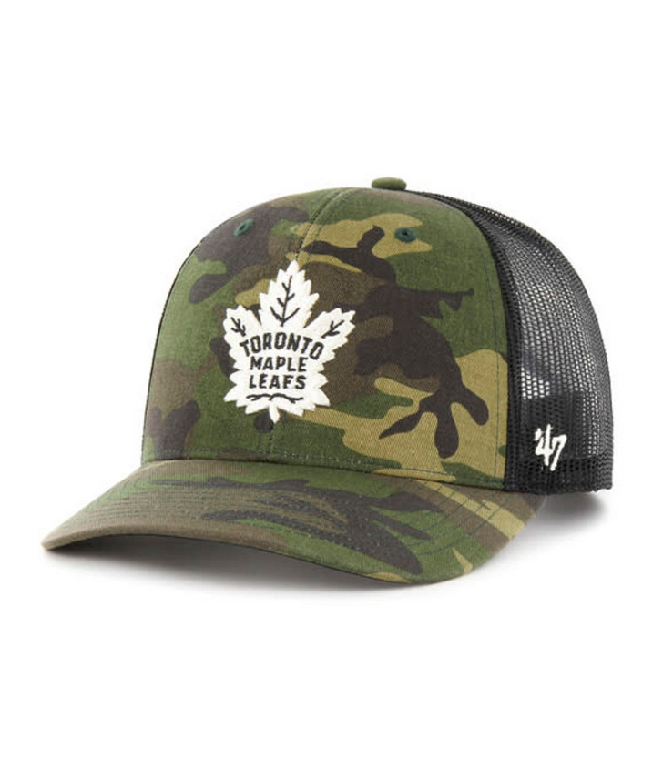 Toronto Maple Leafs '47 Brand Camo Trucker Adjustable Hat