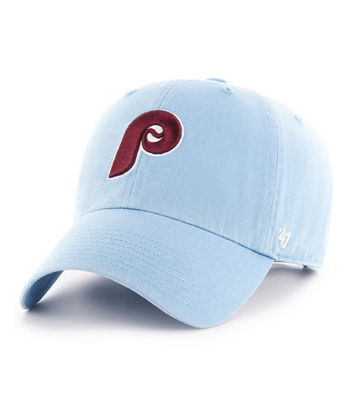 Philadelphia Phillies '47 Brand Blue Cooperstown Clean Up Adjustable Dad Hat