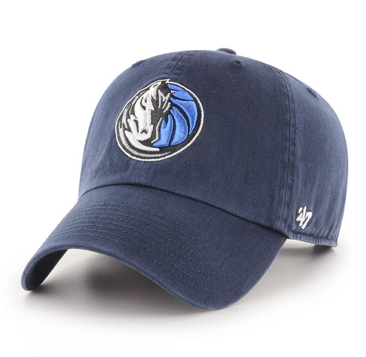 Dallas Mavericks '47 Brand Navy Blue Clean Up Adjustable Dad Hat