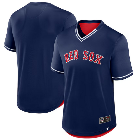 Boston Red Sox Fanatics Navy Blue Fantastic Finish Jersey Shirt