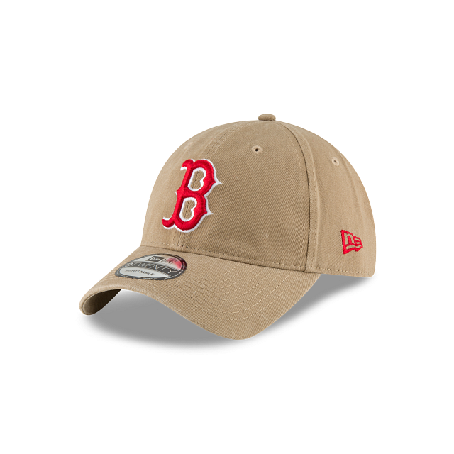 Boston Red Sox New Era Khaki Core Classic 9Twenty Adjustable Dad Hat