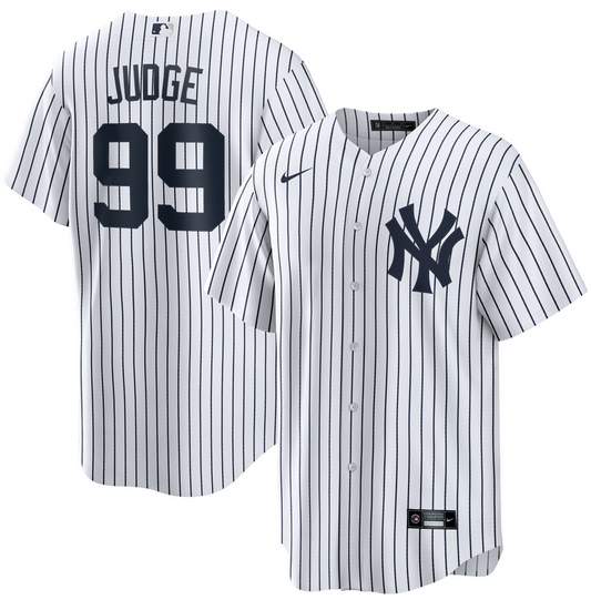 New York Yankees Aaron Judge Nike White Authentic Replica Player Jersey