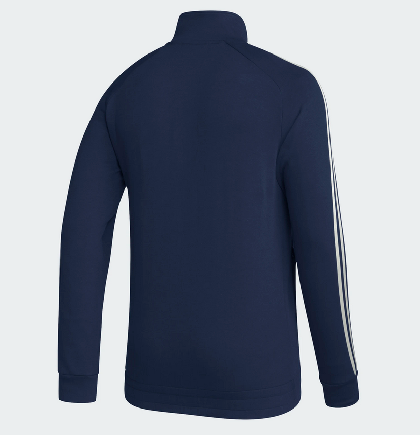 Adidas Navy Blue Performance Full Zip Mid Weight Track Jacket