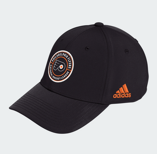 Philadelphia Flyers Adidas Black Performance Flex Fit Hat