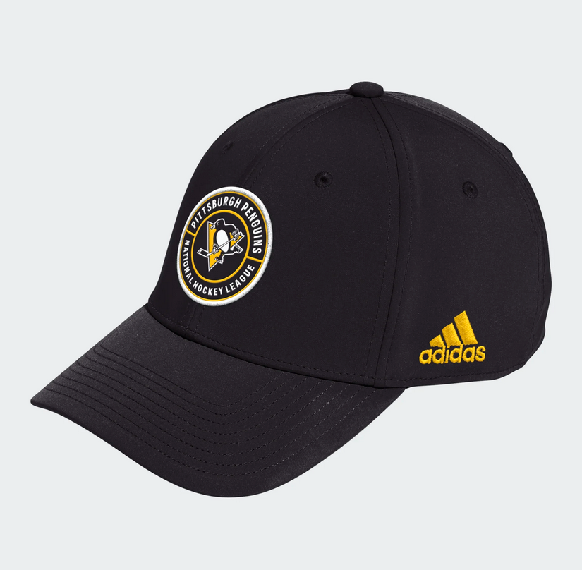 Pittsburgh Penguins Adidas Black Performance Flex Fit Hat