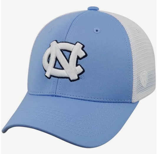 North Carolina Tar Heels Top of the World Blue Ranger Trucker Snapback Hat