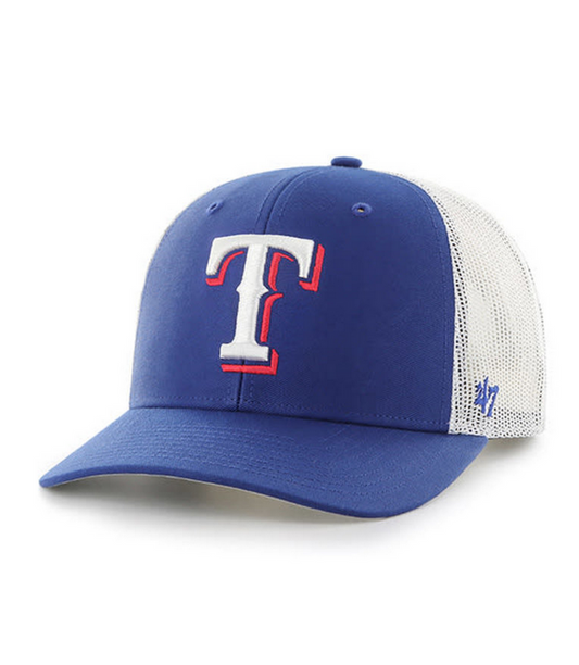 Texas Rangers '47 Brand Blue Trucker Adjustable Hat