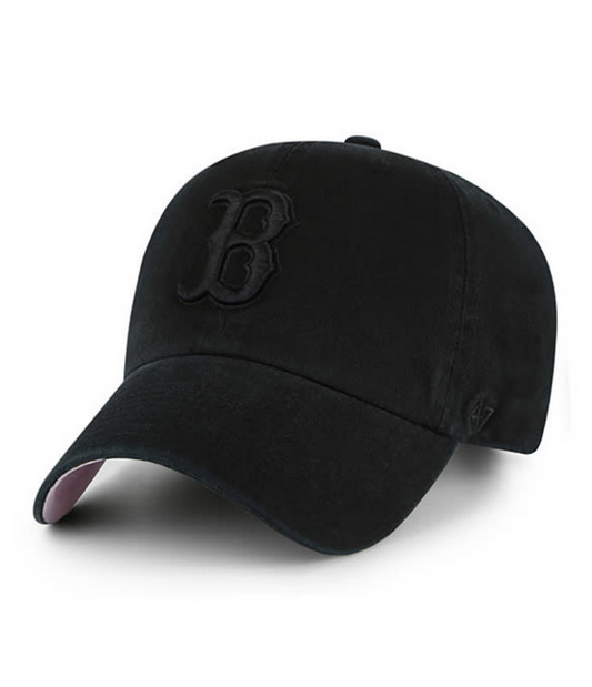 Boston Red Sox '47 Brand Black Ballpark Clean Up Adjustable Dad Hat