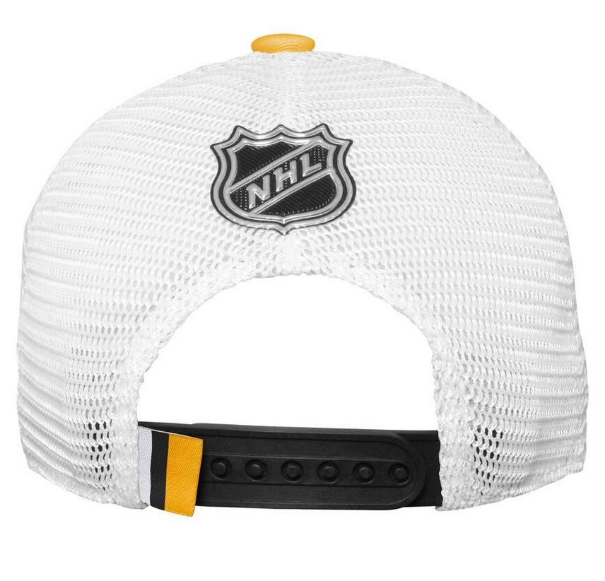 Youth Pittsburgh Penguins Fanatics Black Draft Snapback Trucker Hat
