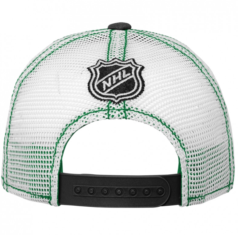 Youth Dallas Stars Outerstuff Black Core Lockup Snapback Trucker Hat