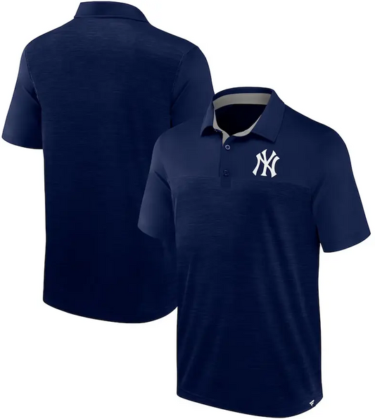 New York Yankees Fanatics Navy Blue Base Thief Polo Golf Shirt